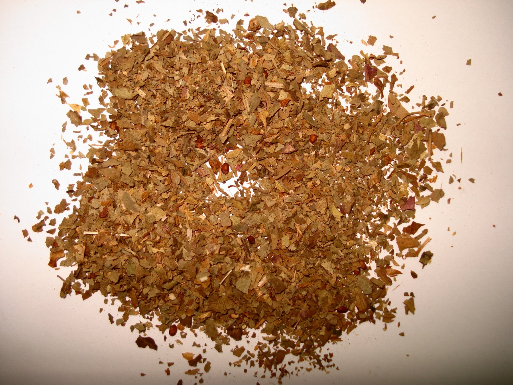 Dried basil leaves